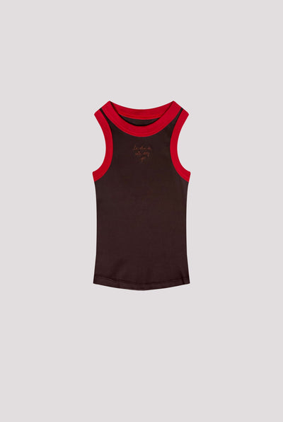 TANK TOP BROWN