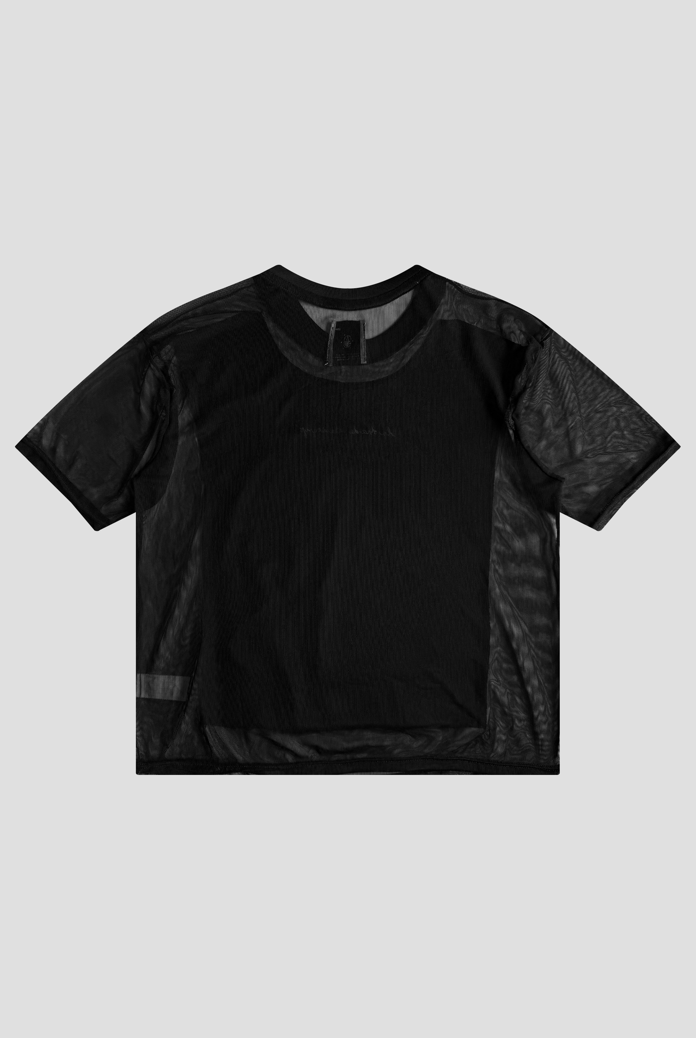 T SHIRT MESH BLACK