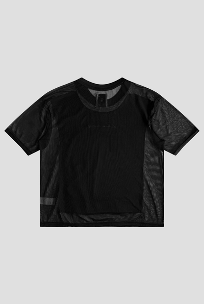 T SHIRT MESH BLACK