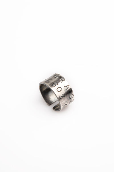 ANILLO PLATA LA OBRA DE ARTE SOY YO STENCIL