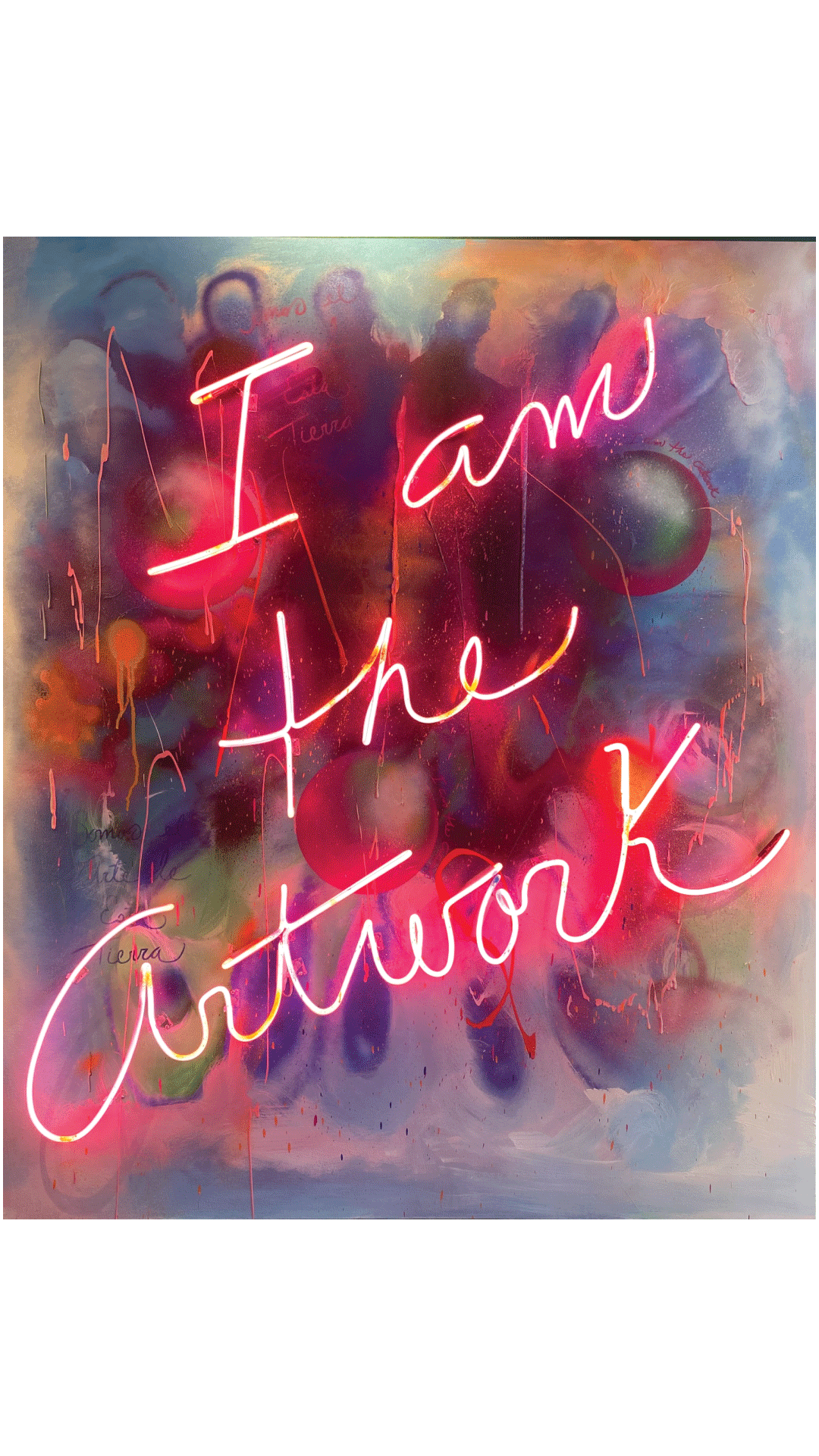 NEON "I AM THE ARTWORK"